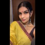 Ananya Rao Instagram - Feeling colourful 💛 Saree from @ilovesarees 💛
