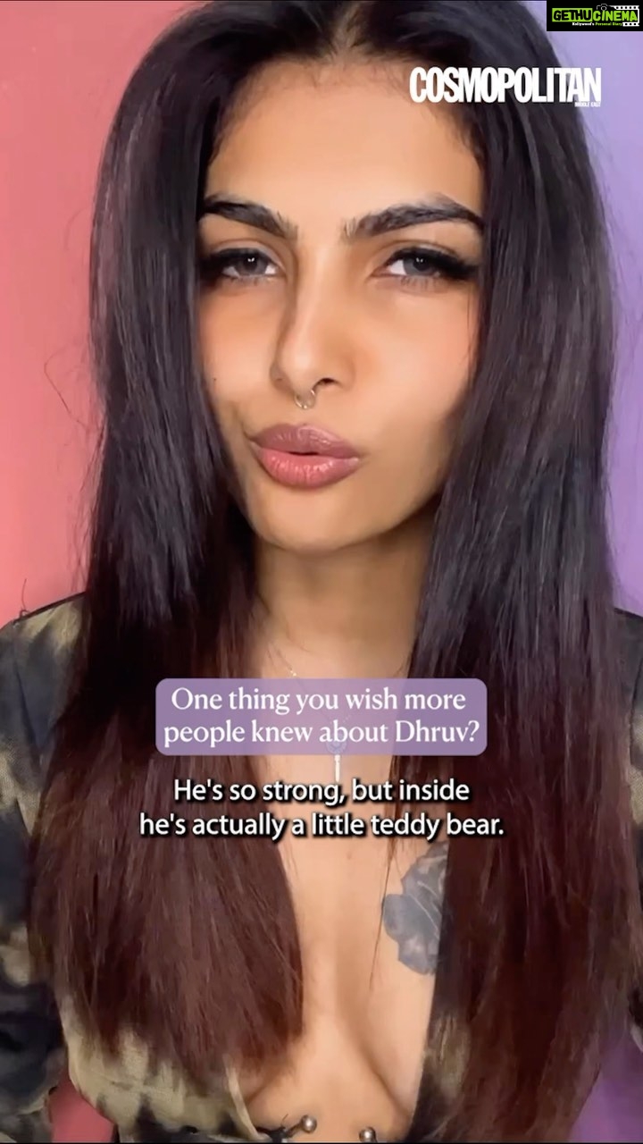 Ananya Rao Instagram - Cosmo Exclusive: #InRealLove’s @_ananyasrao_ spills the tea on her relationship with Dhruv and the one thing she wishes she knew before going into the show ☕️ Hit the #linkinbio for the full interview 👀