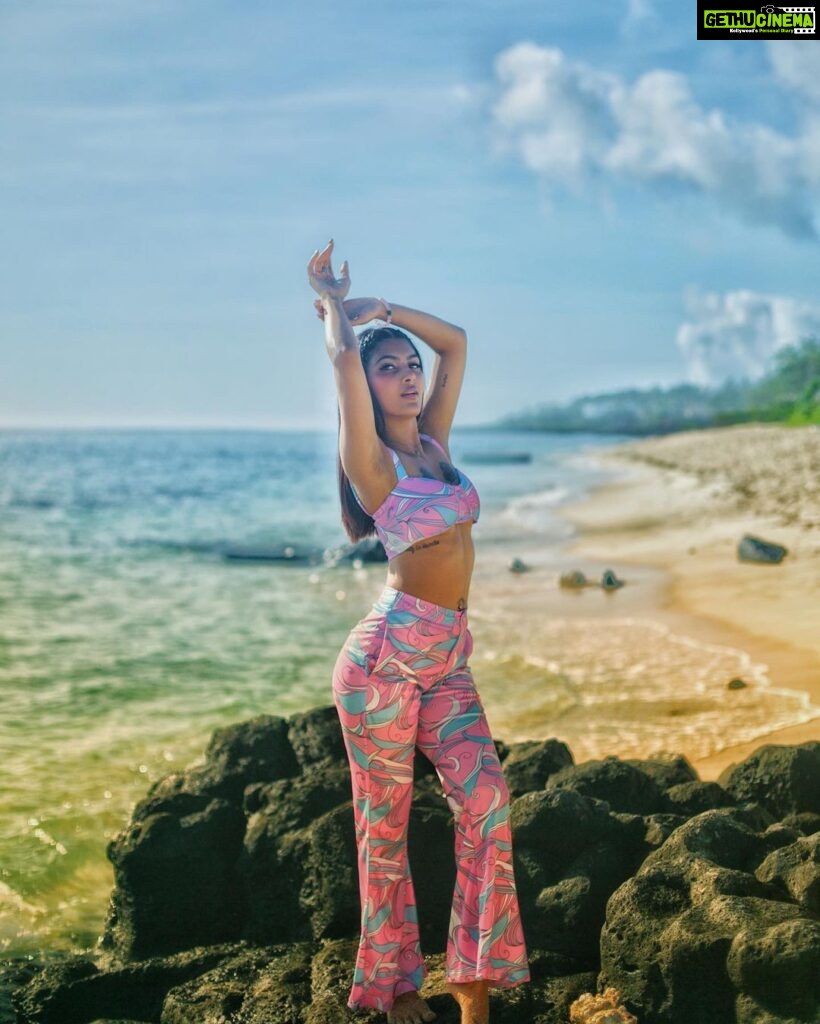Ananya Rao Instagram - Mindset is everythin ♥️ #happy #mauritius #vacation #livingthedream #livingthelife #mindset #tattoo #beach
