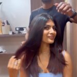 Ananya Rao Instagram - @toniandguyindia thank you for this amazing pamper session ♥️ Stylist : @invougeby_karthik Toni&Guy Hairdressing