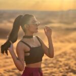Ananya Rao Instagram - Golden days☀️ #view #dubai #desert #desertsafari #happy #newyear #beautiful #love #tattoo #tattoos
