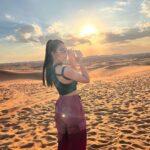 Ananya Rao Instagram - The view was 10/10 😎 #view #dubai #desert #desertsafari #happy #newyear #beautiful #love Dubai, United Arab Emirates