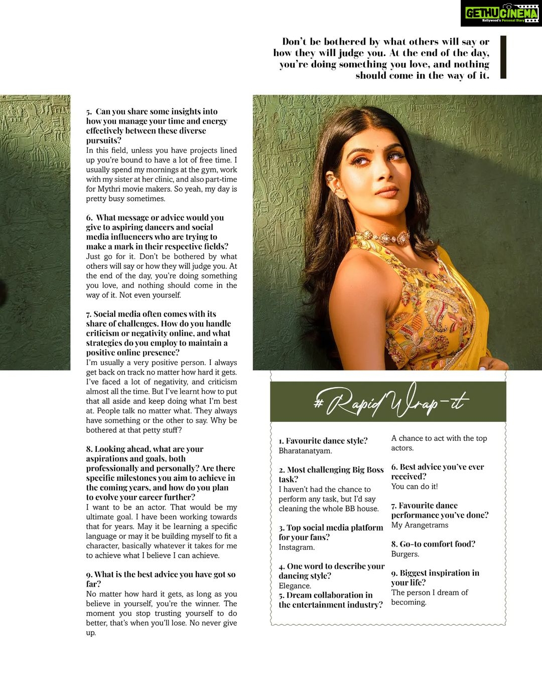 Ananya Rao Instagram - Ananya S Rao, from the realms of Bharatanatyam to the social media spotlight with her sister and conquering reality TV in shows like Bigg Boss and In Real Love. Catch this exclusive interview of Ananya S Rao in the November issue of Provoke Lifestyle Magazine . Now on Stands ! #provokelifestyle #interview #magazine #stayprovoked