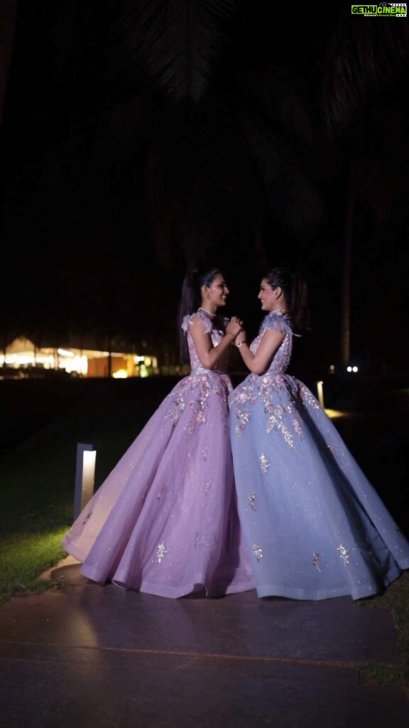Ananya Rao Instagram - Recreated one of our favourite Barbie movie scene❤️ and this gown from @diademstore.in just made our Barbie princess dream come true❤️