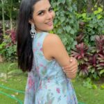 Ananya Rao Instagram - 🩵 . . Earpiece by @fineshinejewels @anilkothari.in