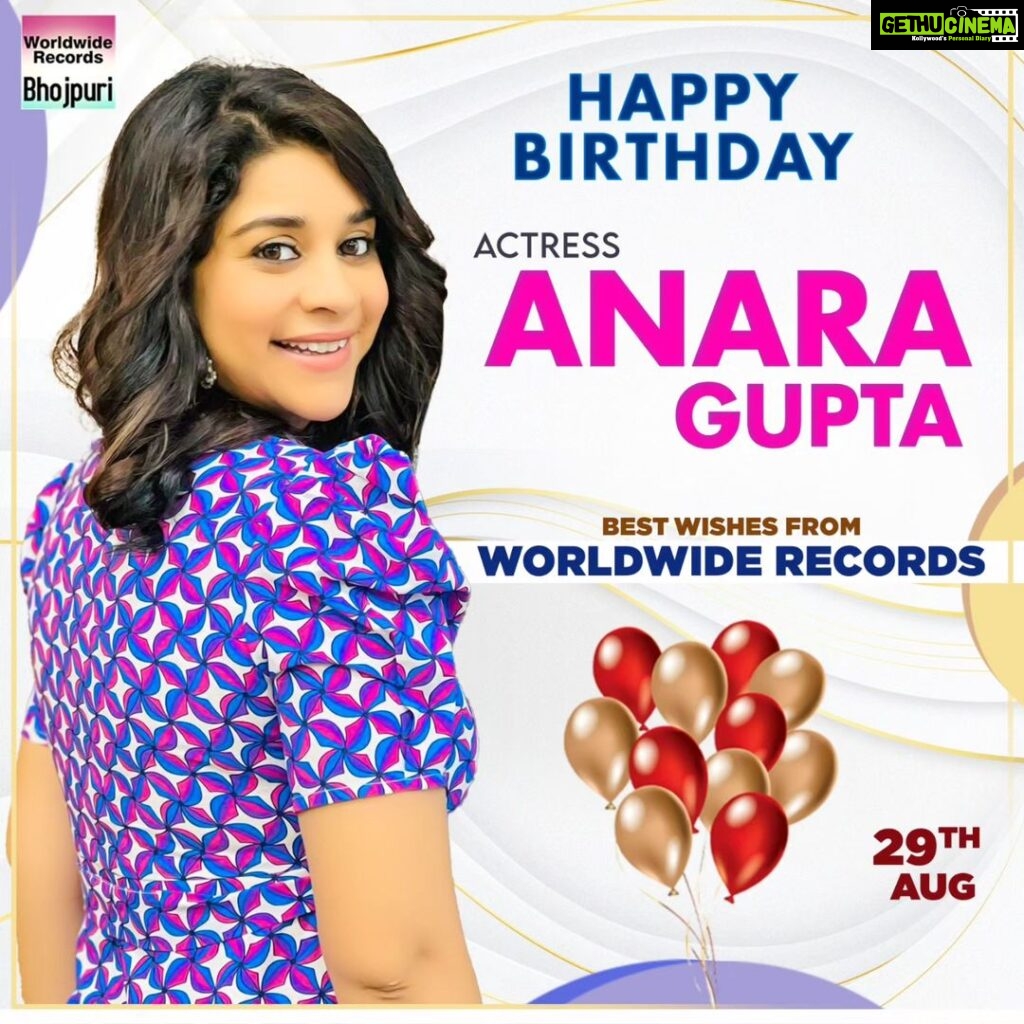 Anara Gupta Instagram - Happy Birthday 🎂 🥳 🎉 🎈 🎁 🎊 🎂 🥳 🎉 🎈