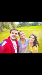 Anara Gupta Instagram - Missing both of you buddies ❤️🧿😘…..
@anaraguptaactress @arvindakelakallu 
.
.
.
.
.
.
#bff #bffgoals #loveyou #missyou #londondiaries #memories #buddies #crimepartners😎 #rakshagupta #anaragupta #arvindakelakallu