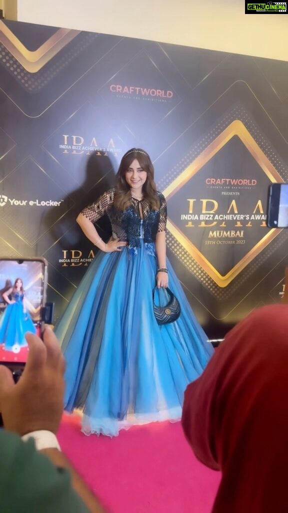 Angela Krislinzki Instagram - About last Night @ibaawards_official Instagram fashionista of the year ‘23. Thanks for this honour.