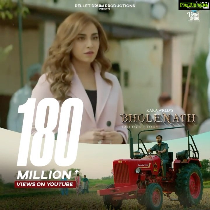 Angela Krislinzki Instagram - Bholenath 180 million Congratulations to the whole team 💫 @kakawrldd @arvindrkhaira @pelletdrumproductions