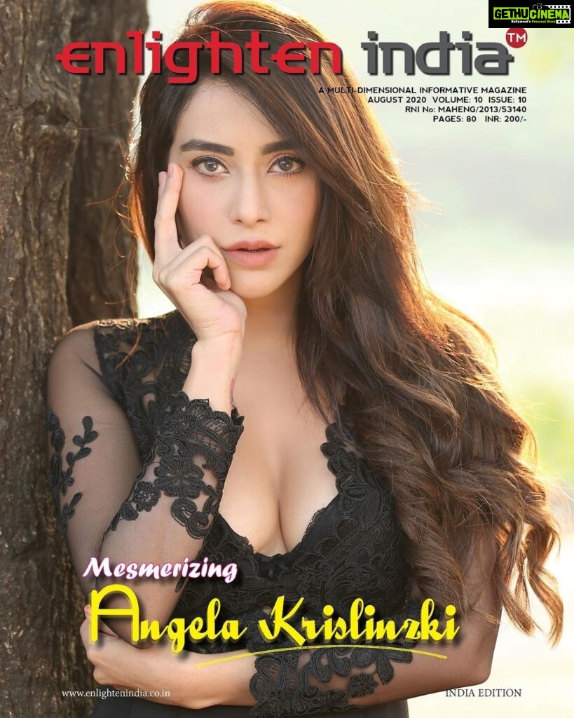 Angela Krislinzki Instagram - Enlighten India Magazine has come up with its digital edition for the month of August 2020! @enlighten_india_magazine Find me on the " COVER PAGE " & know a lot about me in the COVER STORY of Enlighten India magazine. My support to the NGO "Care Foundation". I totally support this cause, and you have all my love!