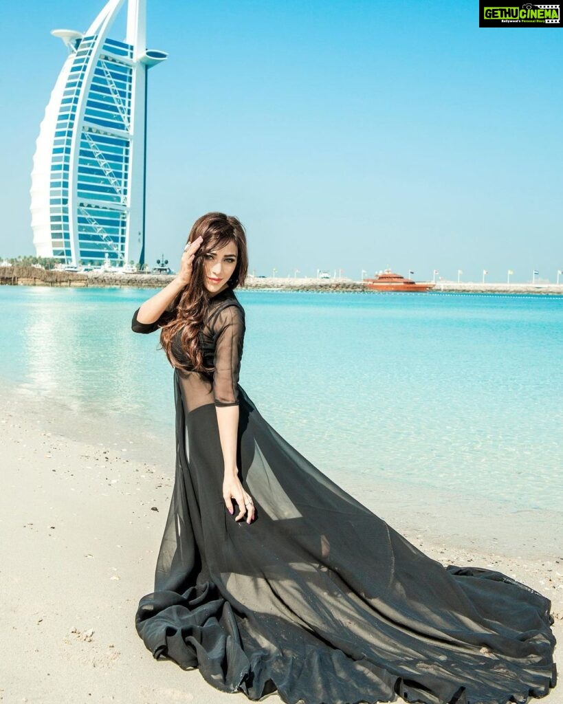 Angela Krislinzki Instagram - She would be half the world away, floating in a turquoise sea, dancing by the moonlight Dubai, United Arab Emirates