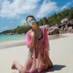 Angela Krislinzki Instagram - Fully inhale your dream and completely exhale the manifestation of it 🌈 Seychells Mahe Island