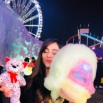 Angela Krislinzki Instagram - Comfort sunday 🦄🍭 #unicorncandyfloss Winter Wonderland, Hyde Park Corner, London