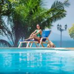 Angela Krislinzki Instagram - Weekend vibes: 🌴🌞🏊‍♂️ Massage, sunbathing, good swim, laying on the beach watching the stars, hearing the sound of rhythmatic waves and a platter full of crabs, lobsters, scrimps and some great grilled seafood and how can i forget my favourite coco water... what else does someone need in life... #blessed Koh Samui Island, Thailand