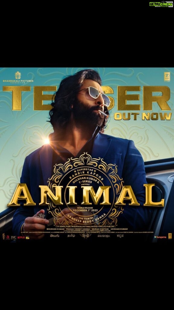 Anil Kapoor Instagram - The Animal Kannada Teaser is Here 🔥 #AnimalTeaser #Animal #AnimalTheFilm #AnimalOn1stDec