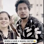 Anitha Sampath Instagram - “Aiyo Paithiyamaa ivaa!!” Moment😂 Tag your makku sister🤪 Edited by @vicky_swagz #anithasampath #dumbsister #makkusister