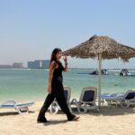 Anjali Instagram – Sea, Sand & Sun ☀️ 

#birthday #vacation #dubai #beach #vibes #travel #diaries #happy #weekend #black #love