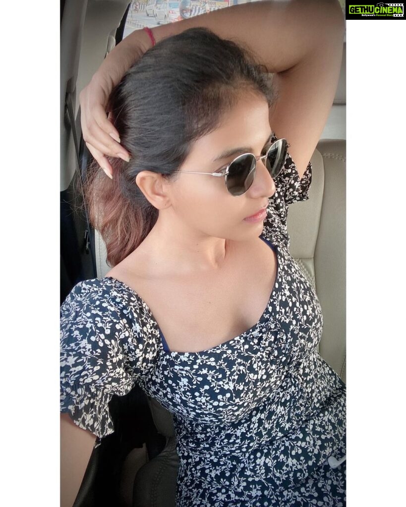 Anjali Instagram - Get a job you don’t need a vacation from 🖤🤍 On my way to #rc15 sets 🎥🧿 #rc15 #svc50 #directorshankar #excited #happy #me #shoot #life #work #love #selfie #mood #carfie