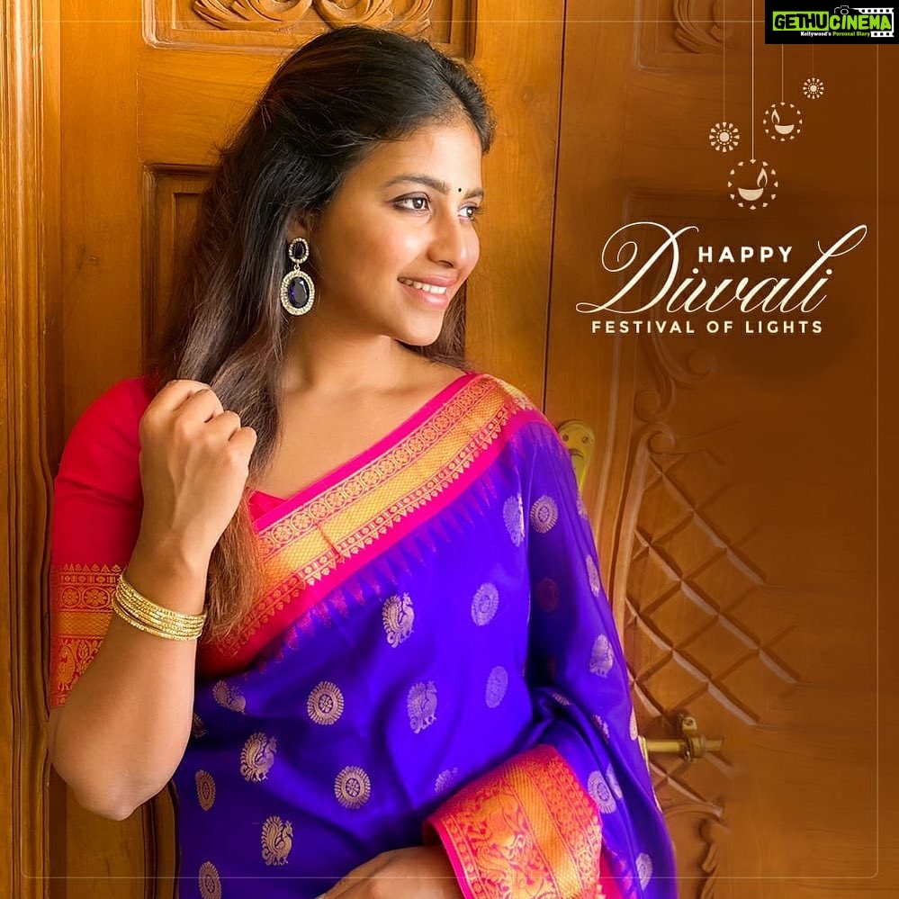 Anjali Instagram - Wishing you all a very happy Diwali ✨ #happy #diwali #festive #vibes #saree #love