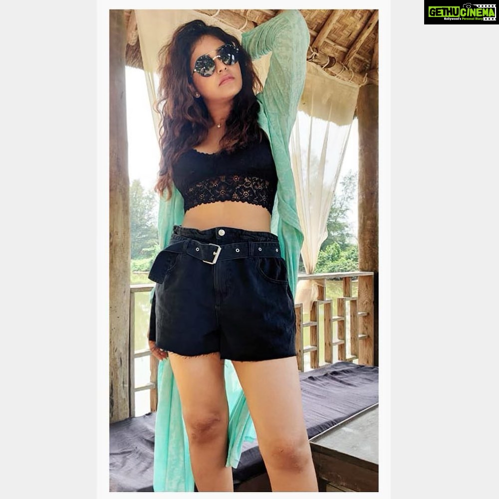 Anjali Instagram - It isn’t work when you love what you do 💚🖤 📸 @mailavvi #happy #weekend #goodvibes #only #beach #girl by