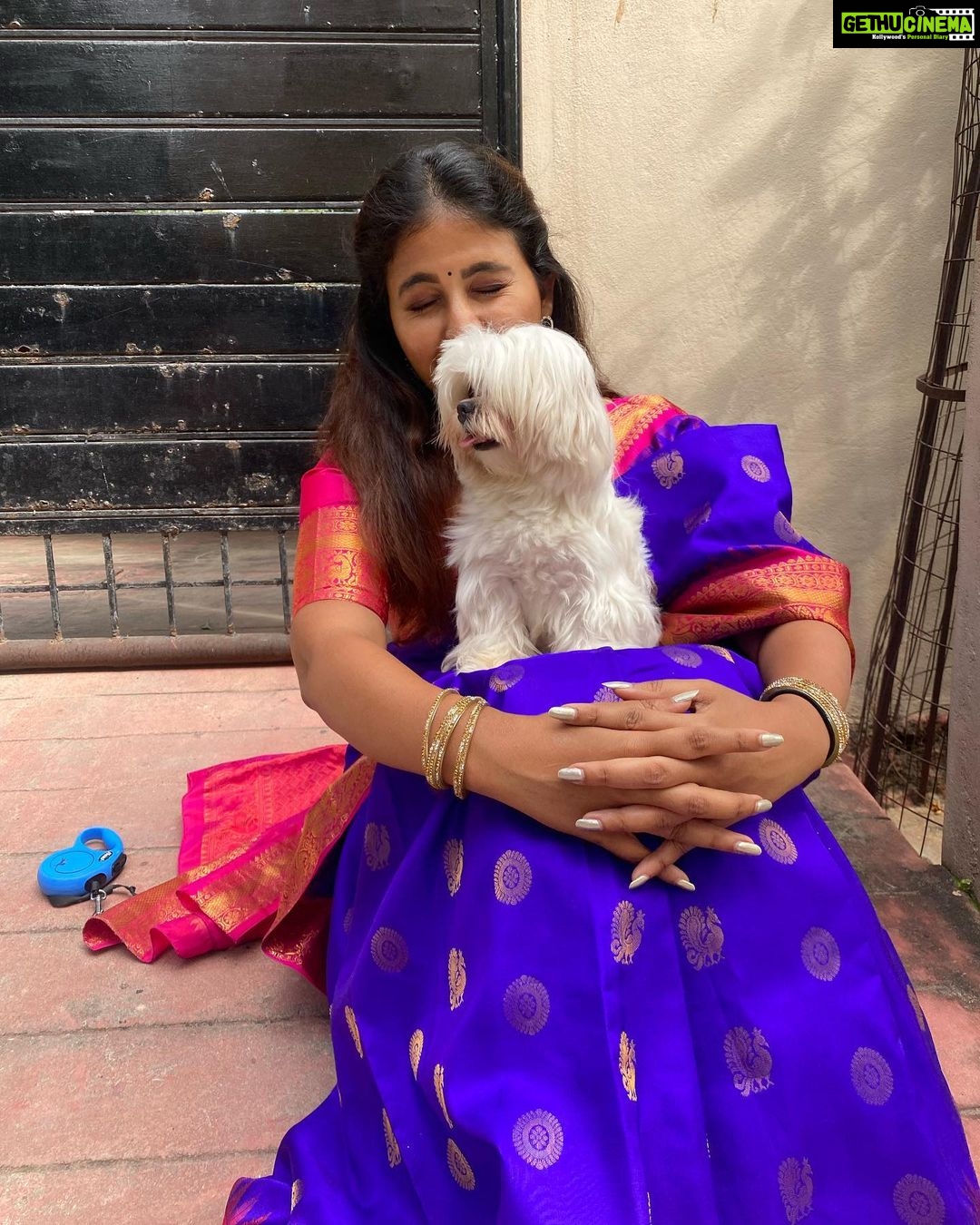Anjali Instagram - He came, he saw and he conquered my heart ❤️ My precious little bundle of joy, my baby boy turns two today and my heart does not stop fluttering like a butterfly. It’s so surprising that 2 yrs have passed by since you were born Chinni Polo, but to me you’re still the little puppy that I first saw and for me you’ll always be that little puppy 🤗 Happiest Birthday to the cutest, the most loving and unbelievably adorable My Polo 😘 I love you to the moon and back 💞 #happy #birthday #polo #polodiaries #my #love