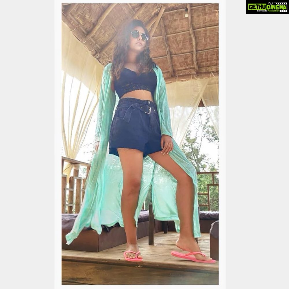 Anjali Instagram - It isn’t work when you love what you do 💚🖤 📸 @mailavvi #happy #weekend #goodvibes #only #beach #girl by