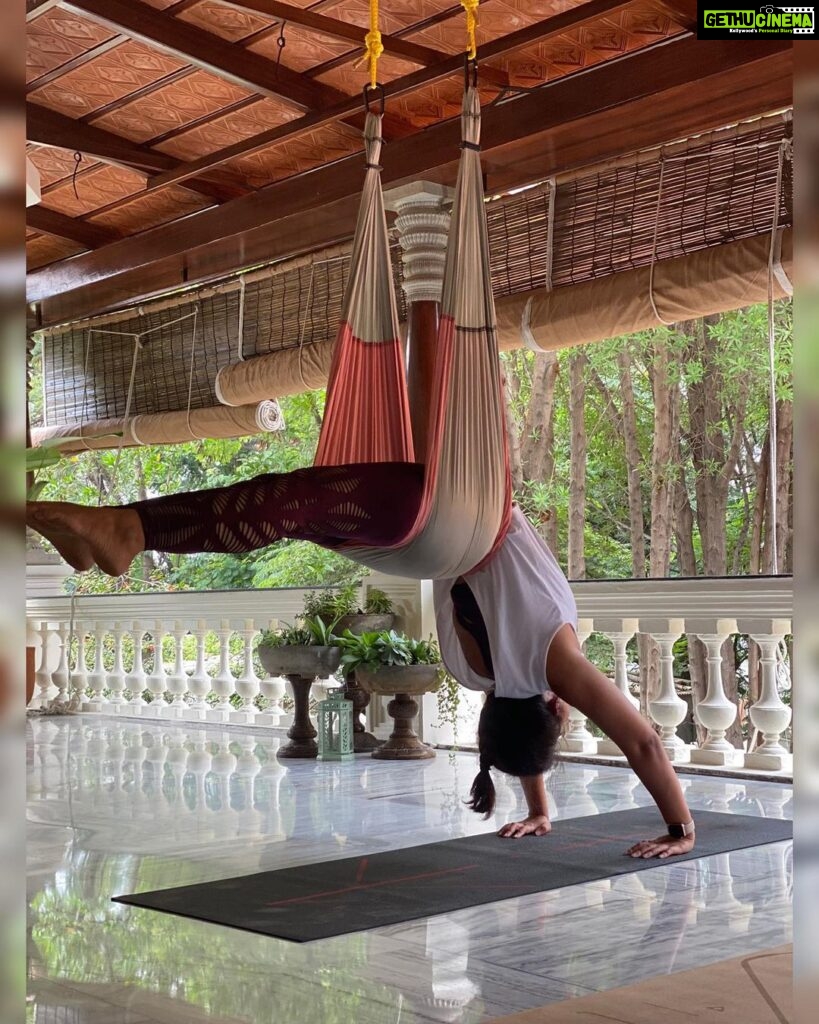 Anjali Instagram - It always seems impossible until it’s done 🧘🏻‍♀️ #my #kind #of #sunday #aerial #yoga #healthylifestyle