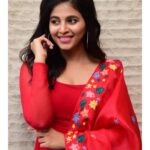Anjali Instagram - 🌹 In a @bhargavikunam outfit Styled by @raji.raaga09 😍 #red #saturday #happy #weekend #stayhome #staysafe