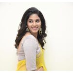 Anjali Instagram - And it was all yellow 🌼 Saree- @raw_mango Styled- @amritha.ram 😘 #saree #love #yellow