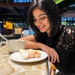 Anjali Instagram - 🍡 #little #black #dress #mashmellow #hotchocolate #love