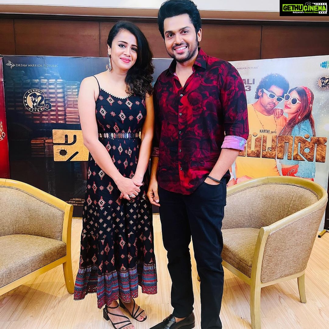 Anjana Rangan Instagram - Exclusive interview with my Fav most @karthi_offl 🤩😍🔥♥️ Link in Bio 🎊 #japanfromdiwali #japan @dreamwarriorpictures
