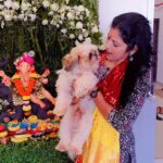 Anjana Singh Instagram - आज अंजना सिंह जी के घर पे गणपति बप्पा के हुवे दर्शन 💐🙏😍 बहुत खूबसूरत पल 😍💃🏿
