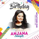 Anjana Singh Instagram – भोजपुरी अभिनेत्री “अंजना सिंह” जी को जन्मदिन की हार्दिक शुभकामनाएं और ढेर सारी बधाई 🎂🥳💐@anjana_singh_
