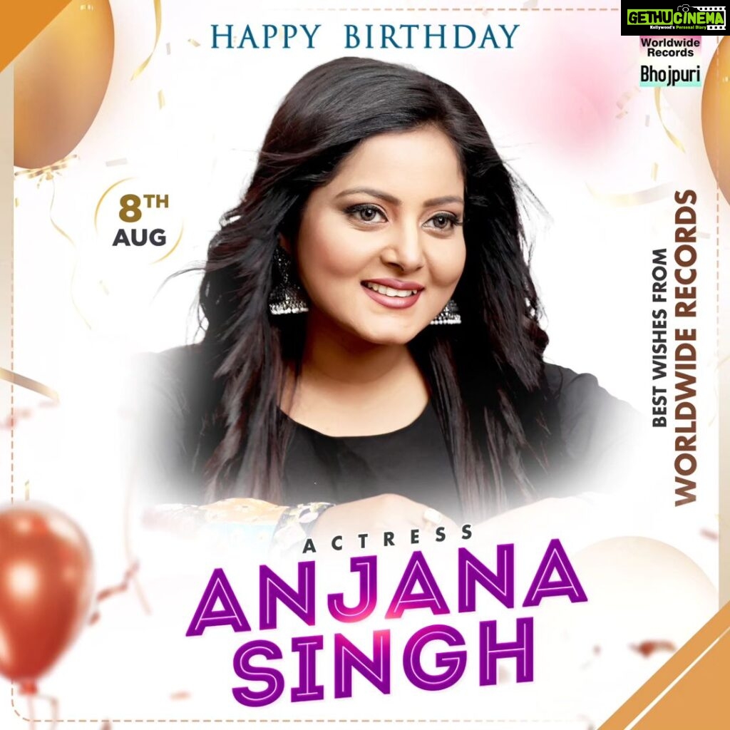 Anjana Singh Instagram - Happy Birthday 🎂 🥳 🎉 🎈 🎁 🎊 🎂 🥳 🎉 🎈