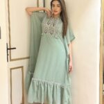 Anjum Fakih Instagram - #happykarwachauth ♥️ Outfit:-@kaftancompany Styled by:-@seam_stress_by_rajludhwani