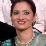 Ankita Lokhande Instagram - Elegant and poised in Turquoise 😌 Which is your favourite look, open hair or bun? Credits:- Outfit: @warpnweftbysagrikarai Jewellery: @aurous.in @cherryblossoms.designs Styled By: @hemlataa9 @stylebyhemlataa Assisted By: @saloni142_ @haaute @colorstv @beingsalmankhan @officialjiocinema @endemolshineind #AnkitaLokhandeJain #AnViInBiggBoss17 #OOTD #BB17 #DilDimaagAurDum #Colors #SalmanKhan #JioCinema