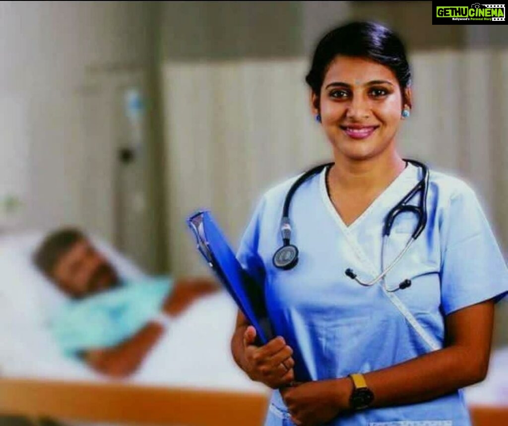 Anna Rajan Instagram - My journey starts from here and enjoying every step along the way........#nurse #actress #malayalamcinema #lichi#rajagirihospital