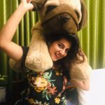 Anna Rajan Instagram - With my giant zumba #lichi #annarajan #annarajanofficial #annarajan😍💕#annarajan #movies #angamalidiaries #actress #actresslife #malayalammovies #malayalamcinema #malayalamactress#teddy #doll
