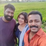 Anna Rajan Instagram - The two gentlemen of #randumovie Inframe: @vishnuunnikrishnan.onair @sujith.lal.1690 @annaspeeks #location #still #shootmode Ettumanoor, India