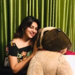 Anna Rajan Instagram - With my giant zumba #lichi #annarajan #annarajanofficial #annarajan😍💕#annarajan #movies #angamalidiaries #actress #actresslife #malayalammovies #malayalamcinema #malayalamactress#teddy #doll