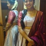 Annabharathi Berchmans Instagram - "சிரிப்பு ஒன்று மட்டுமே மனிதனை மனிதனாக இருக்க வைக்கிறது 😆😍👍"-அன்புடன் அன்னபாரதி❤ costume:@sri_aari_bridal_blouse_designe makeup:@venimakeover @suba_shini_99