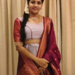 Annabharathi Berchmans Instagram - "சிரிப்பு ஒன்று மட்டுமே மனிதனை மனிதனாக இருக்க வைக்கிறது 😆😍👍"-அன்புடன் அன்னபாரதி❤ costume:@sri_aari_bridal_blouse_designe makeup:@venimakeover @suba_shini_99