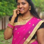 Annabharathi Berchmans Instagram - முதன்முதலாக தாவணியில் 😍 அன்னபாரதி 💗 thank to beautiful halfsaree: @venimakeover @sri_aari_bridal_blouse_designe @suba_shini_99