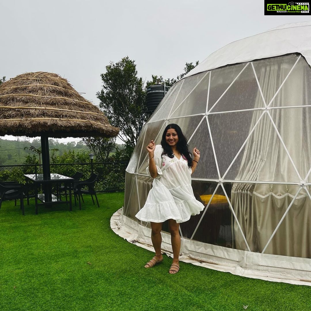 Anumol Instagram - The lost files.. 1. Glamping at @holidayvagamon 2. Vagamon streets (my never ending love for bougainvillea) 3. With @eva_pavithran ‘s birthday bouquet from @theflorist_cochin 4. Chennai shooting floor green room click #anumol #anuyathra #whitedress #florallove #easybreezy #comfyclothes #spreadkindness #bekind #love #peace✌️
