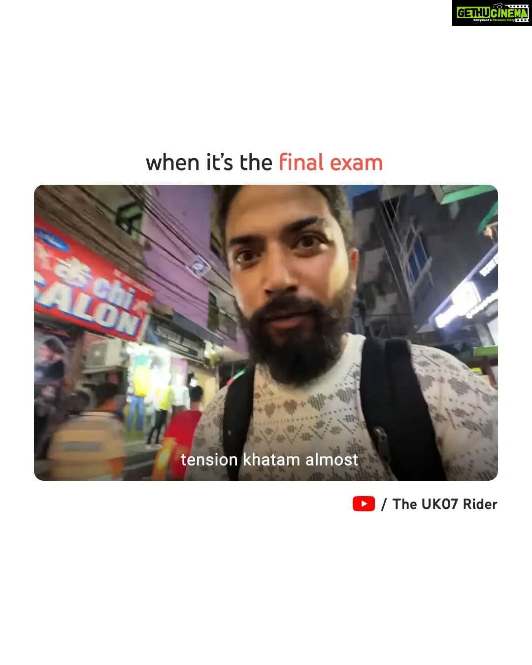 Anurag Dobhal Instagram - 'almost' being the keyword here because tension kabhi khatam nahi hoti