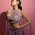 Anushka Sen Instagram - Just like magic 💜 . For Bombay Fashion Week Outfit @panihari_mumbai Jewellery @miranabymegha Styled by @stylingbyvictor @sohail__mughal___ Assisted by @styleby_antara @janvijain123 📸 @miteshsphotography Hair @hairbyradhika Makeup @makeupbysalonij