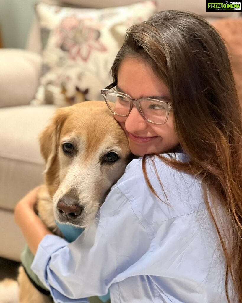 Anushka Sen Instagram - Happy Birthday to you Cindra!! I’m so blessed to have you, my lil angel. You are the biggest example of unconditional love. I am so grateful to have you my lil baby sis, you make everything so special and just even your adorable presence makes my heart happy. I love you so much. 🥹🐶🧿🤗