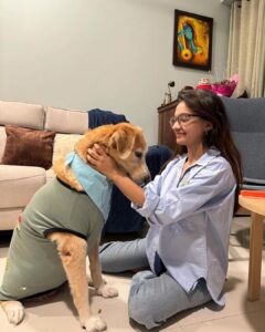 Anushka Sen Instagram - Happy Birthday to you Cindra!! I’m so blessed to have you, my lil angel. You are the biggest example of unconditional love. I am so grateful to have you my lil baby sis, you make everything so special and just even your adorable presence makes my heart happy. I love you so much. 🥹🐶🧿🤗