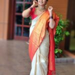 Anusree Instagram – Iam always as fresh as my saree.. 🥰🥰

MaH @pinkyvisal 
Click @mahesh_bhai 
Saree @iha_designs 
Blouse Design @sabarinathk_ 
Perfect stiching @vasudevan.arun 
Accessories @varuthri_findings