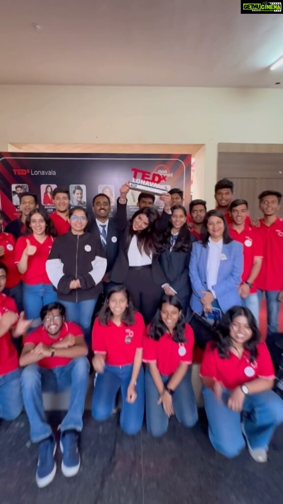 Anveshi Jain Instagram - Thank you for having me @ted ! It was a wonderful experience for me ! Kudos to the Team ❤ Dr. Dy Patil Collge, Akurdi